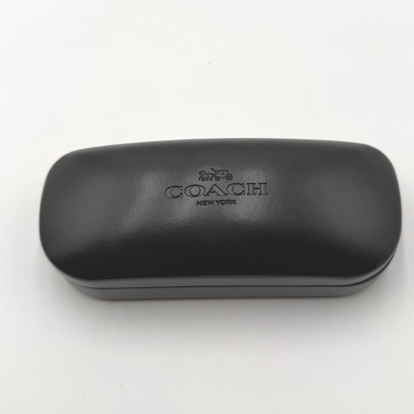 Coach Accessories - Coach New York Black Hard Shell Clamshell Sunglasses Eyeglasses Case‎ Logo